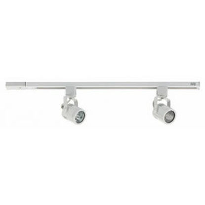 Picture of Track Pack 2 Barrel Head 240V GU10 (Satin Chrome Head, Silver Track)