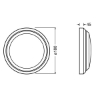 Picture of LEDVANCE IP65 24W Warm White Round LED Bulkhead White colour (Sold As 10)