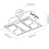 Picture of Martec Profile Panel DC 4 3-in-1 Bathroom Heater with 4 Heat Lamps, Exhaust Fan and Tricolour LED Light