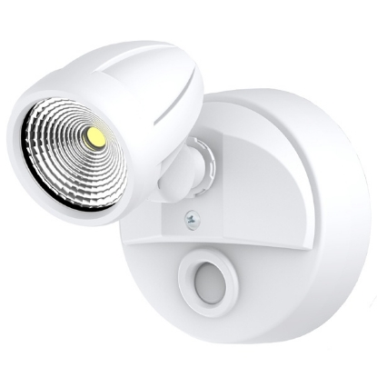 Picture of Martec Bandit 12W LED Outdoor Flood Light CCT IP54 Single Spot without Sensor Matt White Colour (Sold as 4)