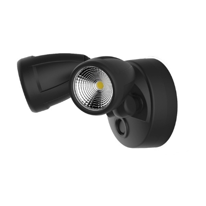 Picture of Martec Bandit 12W LED Outdoor Flood Light CCT IP54 Double Spot without Sensor Matt Black Colour (Sold as 4)